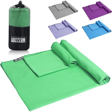 Serviette De Plage Microfibre Taille l Serviette De Bain pour Voyages Séchage Rapide pour Piscine Et Plage (1/5)