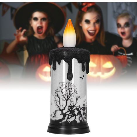Accessoires de costumes d'Halloween, bougies, décorations pour la fête des fantômes, bougies électroniques LED pour les fêtes intérieures et extérieures, fêtes effrayantes, décorations de jardin pour (1/5)