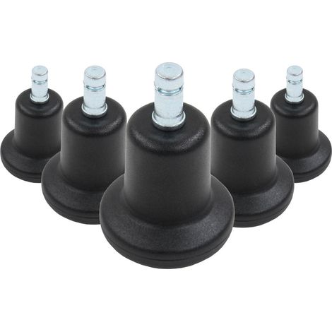 [GEBRAUCHT] B-Ware hjh OFFICE Bodengleiter Standfüße Stuhlgleiter 10mm Schwarz 5er Pack (1/2)