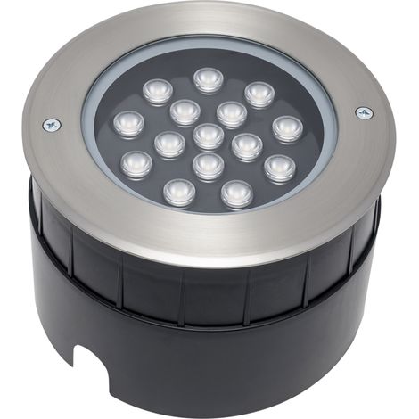 FORLIGHT Incasso Foco Empotrable de Suelo Exterior Acero inoxidable LED Blanco cálido 3000K