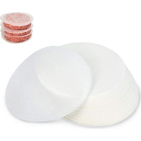 500 Stück Antihaft-Backpapier, 13 cm Durchmesser, Hackfleischpapier, Hamburger-Scheiben (1/5)