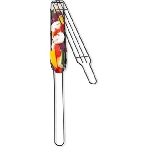 Ensemble de 4 paniers à griller, cages en acier inoxydable avec poignées pour barbecue de légumes et de fruits de mer