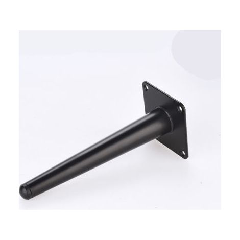 SABIR 1 pc (20 cm droit conique mat noir) pieds de canapé meubles pieds en métal armoire de salle de bain meuble TV Table matériel pieds de Support (1/4)