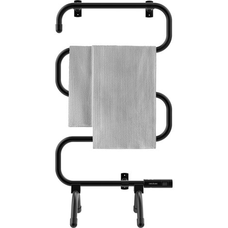 Radiateur Sèche-serviettes Électrique à Basse Consommation 5000 Towel Black. 100 W, Indicateur Lumineux, Systèmes de Sécurité, Montage au Sol ou au Mur, Idéal pour Salles de Bain. (1/5)