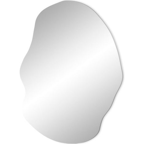 Miroir Mural Design "Oly" 50cm Argent (1/2)