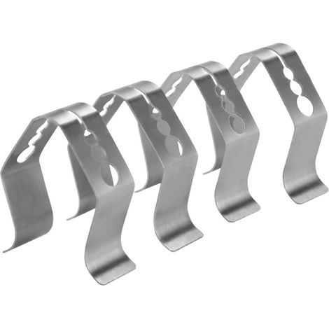Lot de 4 pinces pour sonde de thermomètre à viande, 3 trous, pour barbecue et grillades. (1/5)