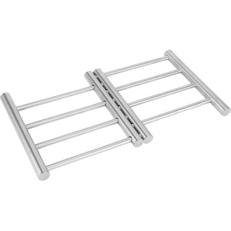 Einziehbarer Ofenhandschuh aus Edelstahl, hitzebeständige Isoliermatte, Küchenuntersetzer, Küchenaccessoire. (1/5)
