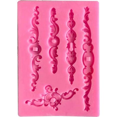Moule à gâteau en fondant pour décorations de bordures en dentelle, cupcakes et bonbons (1/4)