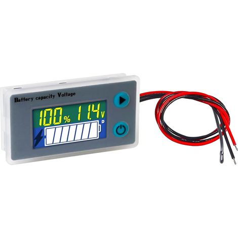 Moniteur de Capacité de Batterie Programmable Voltmètre de Chariot de Golf avec Alarme de Buzzer basse Tension pour Batterie Plomb-acide 10-100V Batterie au Lithium fer Phosphate (1/5)