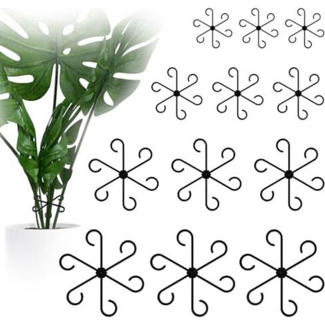 Lot de 12 Tiges de Plantes Clips, Clips de Support pour Plantes Attache Plante Grimpante Accroche, Réutilisables Pinces à Plantes pour Plantes Grimpantes Tomates (1/5)