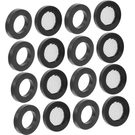 Dichtungsring-Set aus Edelstahl für Badewannenarmaturen und Gartenarmaturen – 20-teilig, Schwarz, 4-Punkt – Zubehör für Sanitärinstallationen, Gartenarbeit und Reparaturen (1/5)