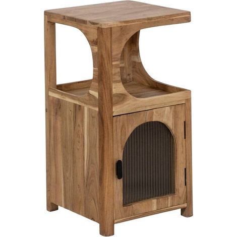 Petite étagère en bois d'acacia Emyr (1/5)