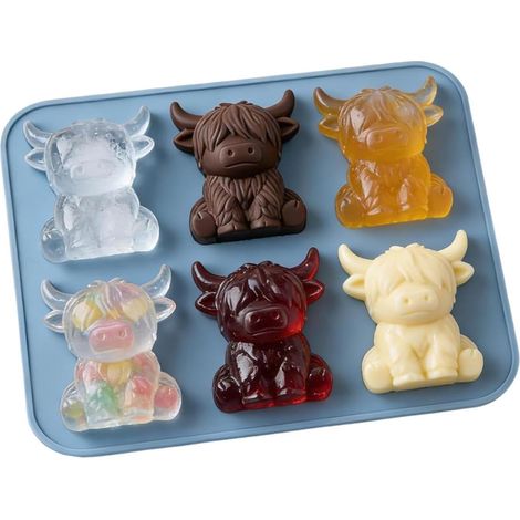 de moule à glaçons 2 pièces congélateur vache 3D (1/5)
