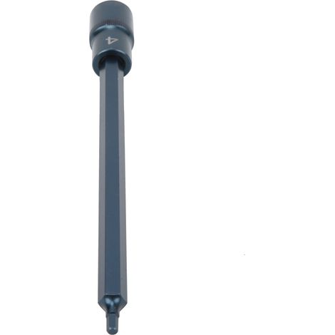Embout de tournevis hexagonal à douille en acier allié S2, outil de quincaillerie 1/2 x 200 x H4 pour clé à cliquet (1/5)