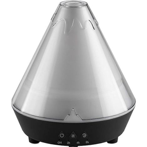 Humidificateur à ultrasons 180 ml à brume fraîche, style volcan, avec arôme de flamme et brumisateur méduse, arrêt automatique, pour la maison et le bureau. (1/5)