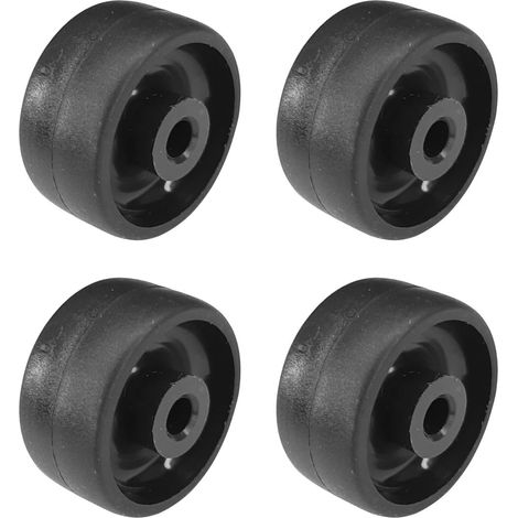 cyclingcolors 4x ruote plastica 25mm nero rotelle mobili dura carrello piccole guardaroba cassetto letto porta scorrevole (1/2)
