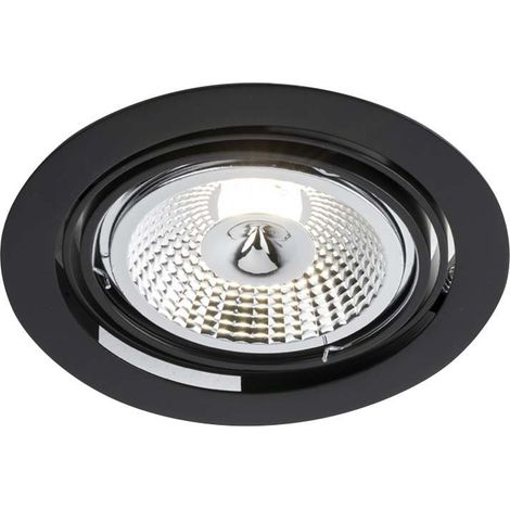 Faretto incasso tondo nero orientabile GU10 18W Shilo (1/2)