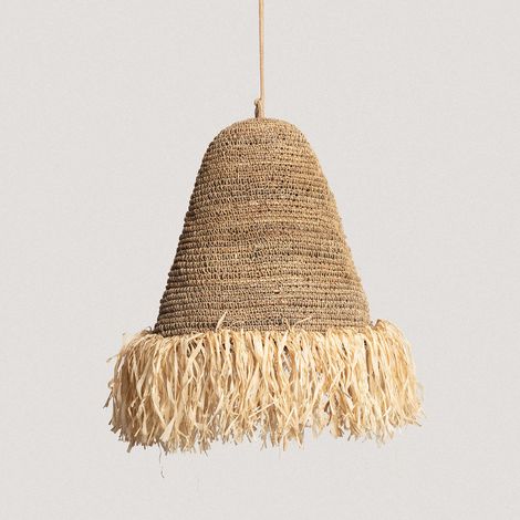 Suspension Rotin et Jute Rahan ILUZZIA Naturel (1/5)