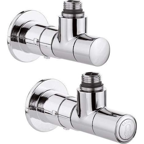 Válvulas high-style para radiadores toalleros Caleffi 400100  Cromo