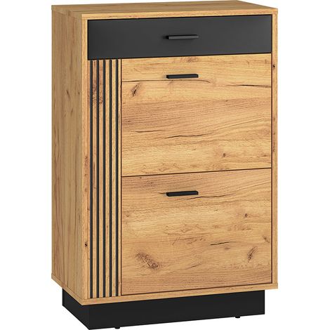 Mueble zapatero 2 puertas 1 cajón Nilo Madera (1/4)