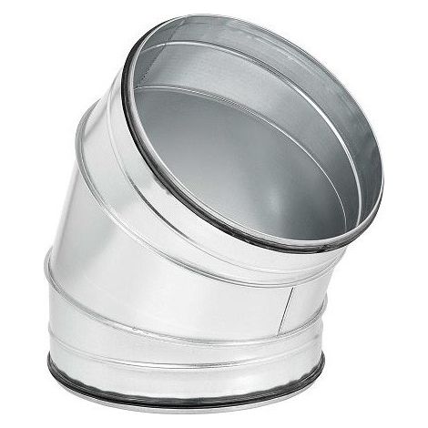 Coude 45° mâle/mâle acier galvanisé à joints, classe C, D 450 mm S&P (UNELVENT) 866661