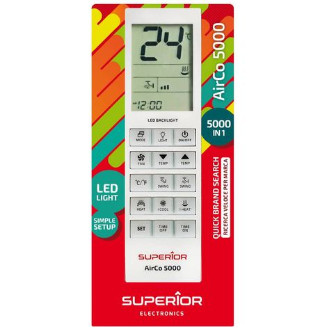 1PZ TELECOMANDO UNIVERSALE SUPERIOR X CLIMATIZZATORI