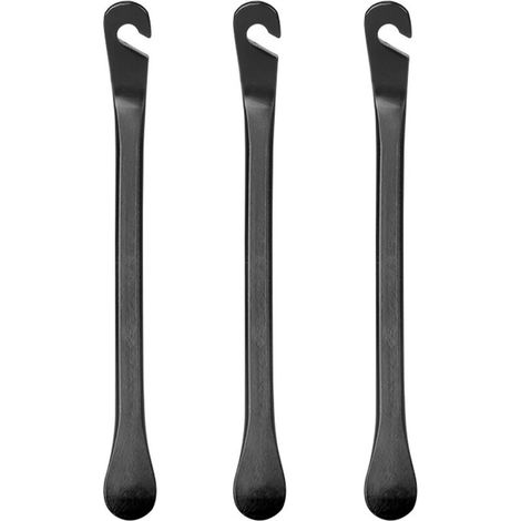 SABIR Demonte Pneu pour Trotinette, Demonte Pneu Velo en Acier au Carbone, Cuillère à Pneu, 3pcs Demonte Pneu Velo, Outil de Réparation de Pneu pour Roues de Vélo, Compris Roues de Montagne, Roues de (1/5)