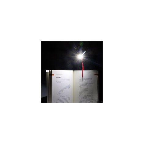 Lampada da lettura pieghevole, regolabile e alimentata a batteria (blu) - Crezuo