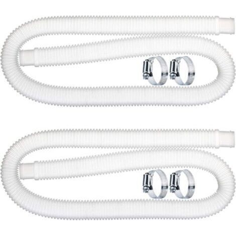 2 pcs Tuyau De Rechange De Piscine 32mm, Pctuyau De Piscine, Tuyau de Remplacement de Pompe de Filtration de Piscine (1,5 M) pour Intex 300 330 530 1000 GPH (1/5)