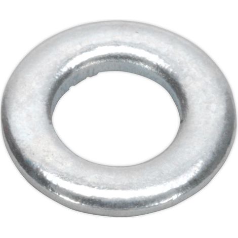 Sealey FWA510 Zinc Plated Form A Flat Washer M5 x 10mm, DIN 125 - Pack of 100