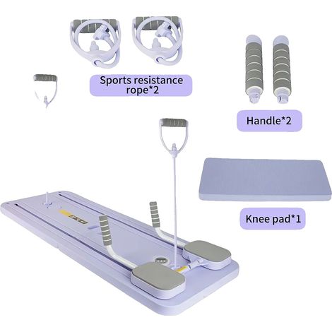 Tabla de ejercicios, entrenador de cuerpo completo, diseño antideslizante, color morado. (1/2)