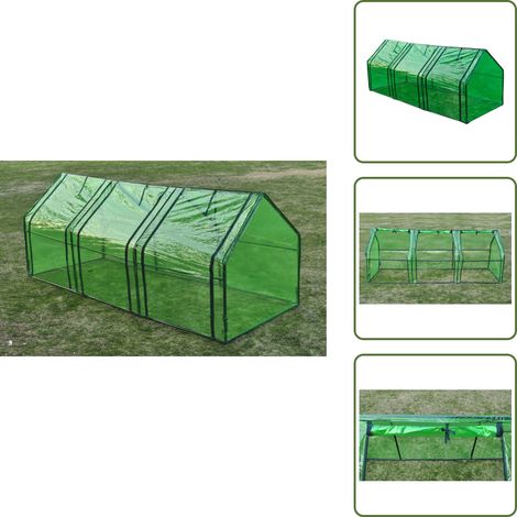 Serre avec 3 portes - Serre De Jardin - Serre Extérieure - Abri Jardin - Tunnel De Jardin - Protection Plante (1/5)