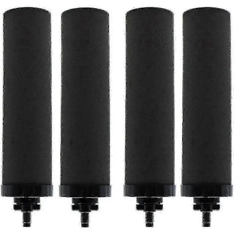 Lot de 4 cartouches filtrantes de rechange BERKEY BB9-2, cartouches filtrantes à charbon actif, adaptées aux systèmes d'alimentation en eau par gravité. (1/5)