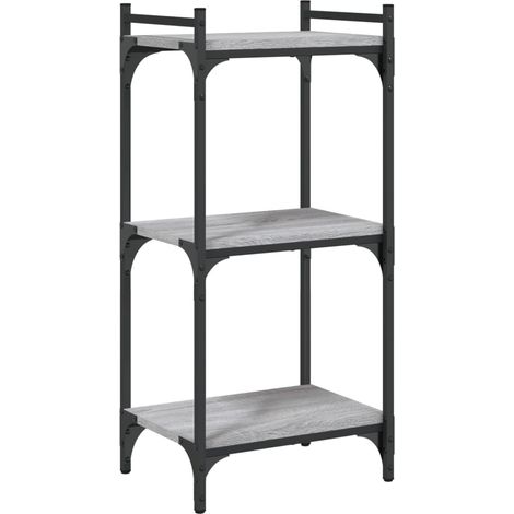 Maison Exclusive - Bücherregal 3 Böden Grau Sonoma 40x30x86 cm Ho