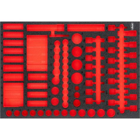 VIGOR Weichschaumeinlage, leer, V6811-L, (LxBxH) 563 x 393 x 35 mm (1/2)