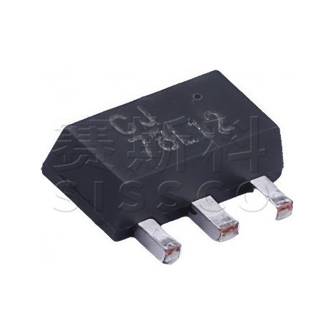 Changdian CJ78L12 SMT-89 Linearregler-Chip 12V/100mA, 5 Stück.