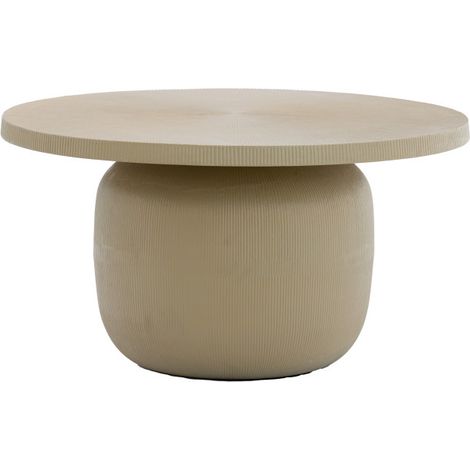 Robuster brauner Metall-Couchtisch Light & Living Tigran (1/3)