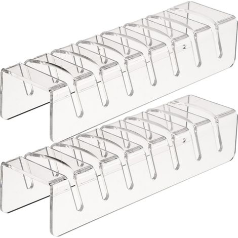 Organisateur de casquettes de Baseball, 2 pièces, support à chapeaux en acrylique, présentoir de casquettes de bureau pour chambre à coucher, placard, maison (1/5)