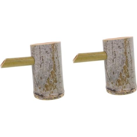Lot de 2 fontaines japonaises pour jardin, bassin extérieur, étang ou fontaine d'intérieur