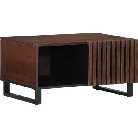 Couchtisch Braun 80x51x40 cm Massivholz Mango