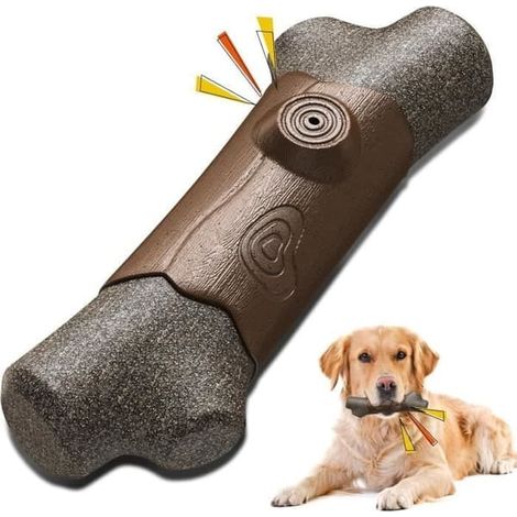 Jouet indestructible pour chien - Bois d'olivier, jouet robuste (pour chiens moyens et grands) (1/4)