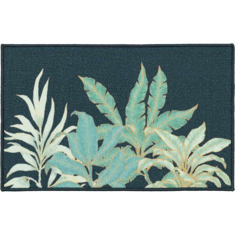 Tapis Déco Imprimé "Vayana" 50x80cm Vert (1/4)