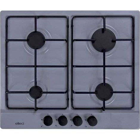 Piani cottura da incasso elleci Style 60 4 fuochi Granitek 48 Grigio Cemento PGSS60248WB (1/2)