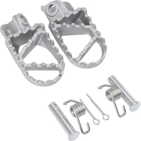 Moto 10mm Repose-Pieds en Aluminium Remplacement pour 50cc 70cc 90cc 110cc 125cc Dirt Pit Bike (1/5)