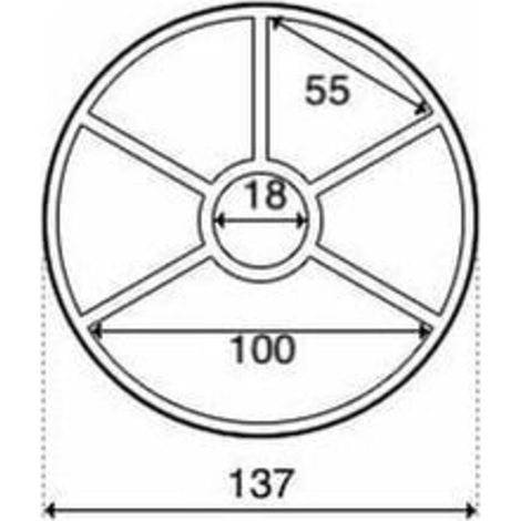 Joint étoile d'étanchéité pour vanne 6 voies piscine – Compatible SP715 – Diamètre 16 cm – Remplacement pour éviter les fuites (1/4)