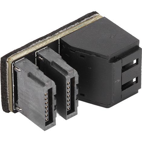 Adaptateur SATA 7 broches double interface, rotation à 90° et 180°, haute vitesse, pour carte mère PH572 (12G).