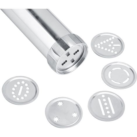 4er-Set Spritzbeutel mit Tüllen, Kekspresse aus Edelstahl, Keksformer für Gebäck, Tortendekorationswerkzeug, Küchenutensil (1/5)