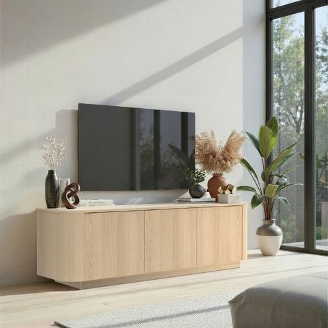 Meuble tv contemporain en bois 180cm TIKA (1/5)