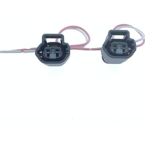 The DJ7023YA-2.2-11/21 is a 2-pin waterproof connector compatible with two-hole plug-in plugs (JB2179-2P).
