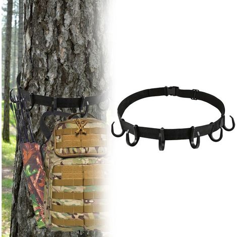 Treestand Cintres de Sangle à Crochets Multiples pour Équipement de Chasse, Support d'Arbre (1/5)